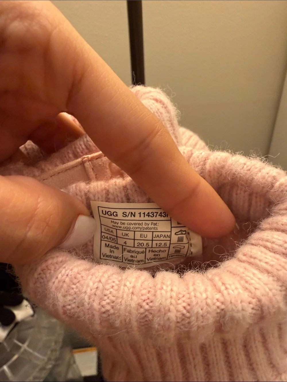 UGG Pink Knit Baby Booties